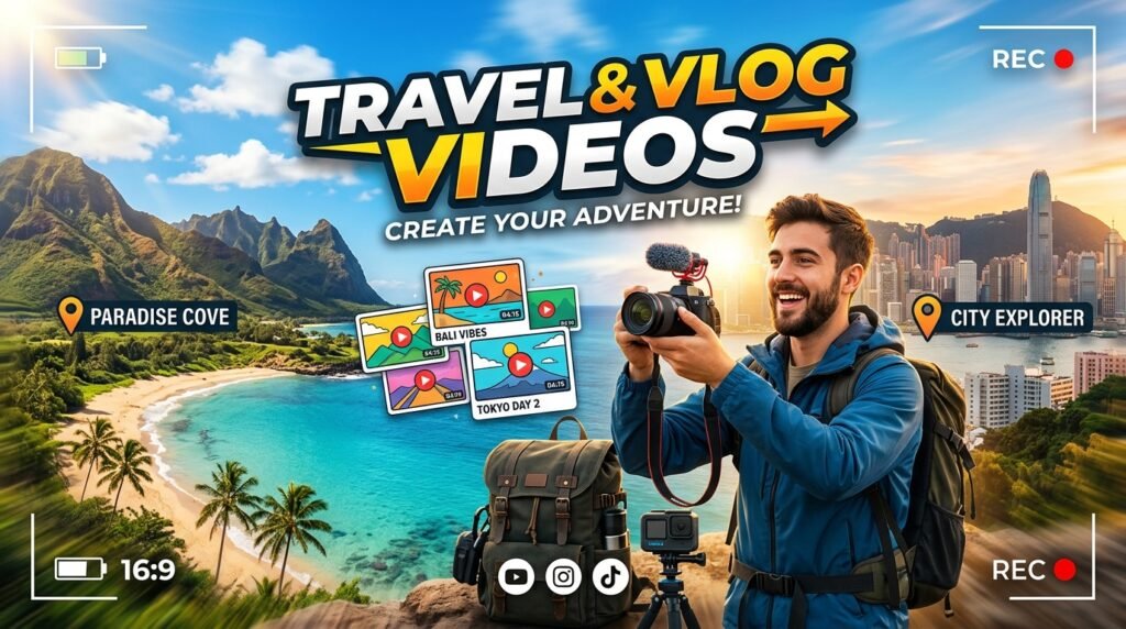 Travel and Vlog Videos​